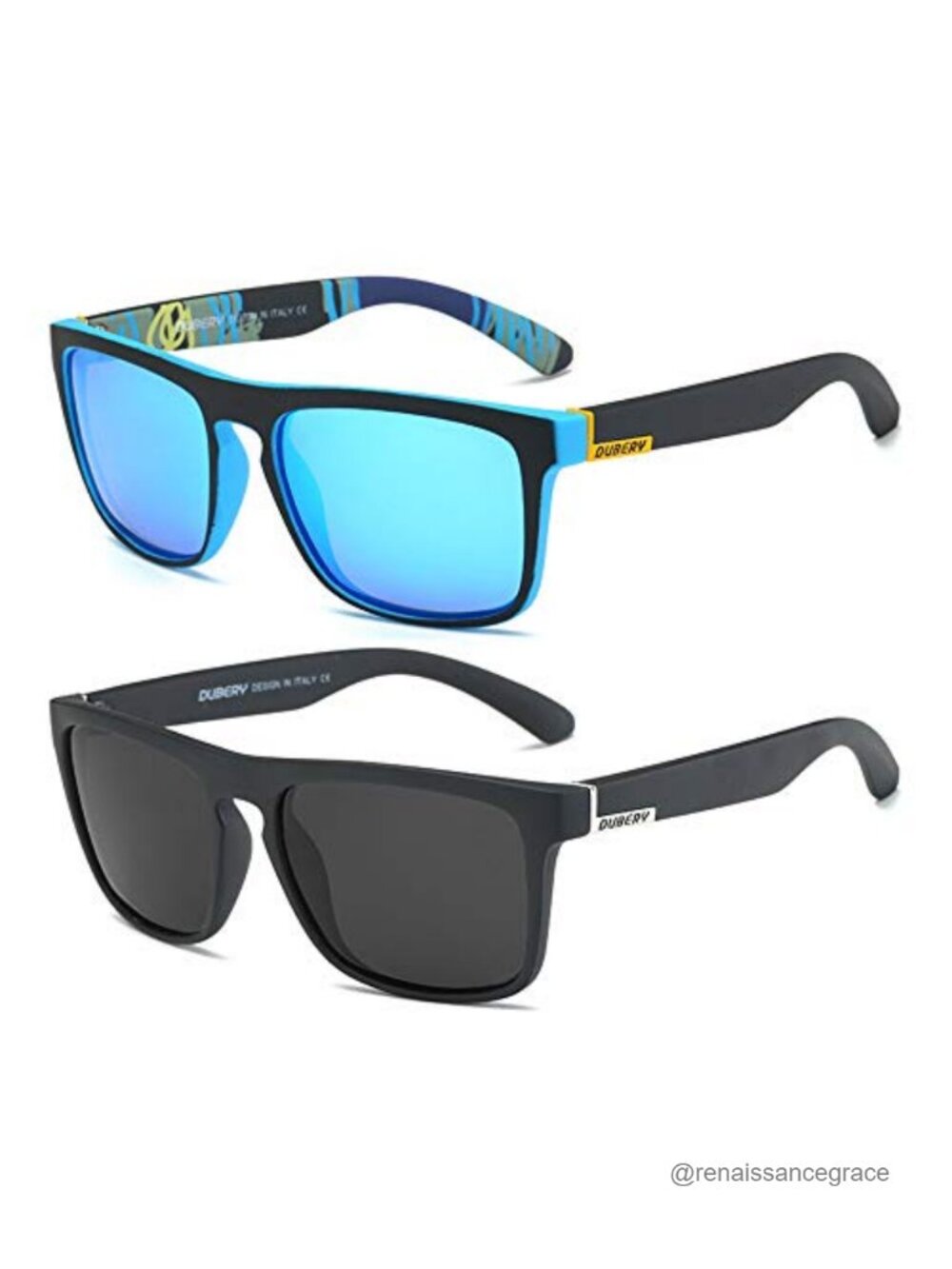 Classic Square Polarized Sunglasses UV400 Protection for Driving & Fishing